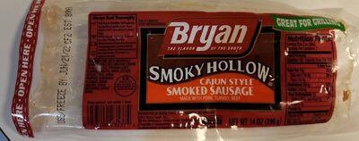 Smoky Hollow Cajun Style Smoked Sausage, Smoky Hollow