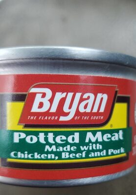 Chicken, Beef And Pork Potted Meat, Chicken, Beef And Pork