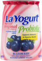 Probiotic Blueberry Blended Lowfat Yogurt, Blueberry