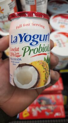 Probiotic Pia Colada Blended Lowfat Yogurt, Pia Colada