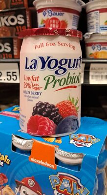 Probiotic Mixed Berry Blended Lowfat Yogurt, Mixed Berry