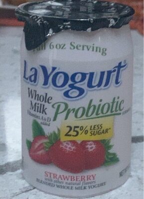 Probiotic Strawberry Blended Whole Milk Yogurt, Strawberry