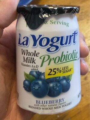 Probiotic Blueberry Blended Whole Milk Yogurt, Blueberry