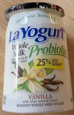 Probiotic Vanilla Blended Whole Milk Yogurt, Vanilla