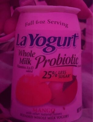 Probiotic Mango Blended Whole Milk Yogurt, Mango