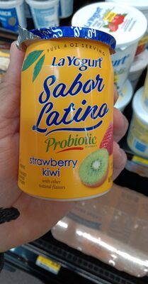 Probiotic Strawberry Kiwi Blended Lowfat Yogurt, Strawberry; Kiwi