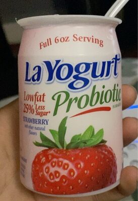 Probiotic Strawberry Blend Lowfat Yogurt, Strawberry