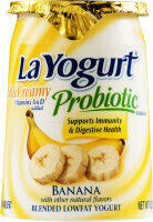 Probiotic Rich & Creamy Banana Blended Lowfat Yogurt, Banana