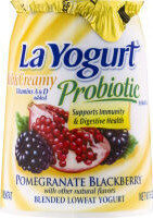 Probiotic Rich & Creamy Pomegranate Blackberry Blended Lowfat Yogurt, Pomegranate; Blackberry