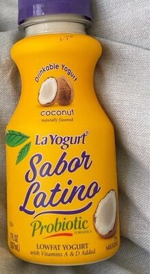 Probiotic Coconut Drinkable Lowfat Yogurt, Coconut