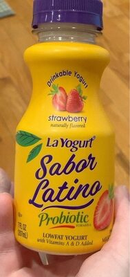 Probiotic Strawberry Drinkable Lowfat Yogurt, Strawberry