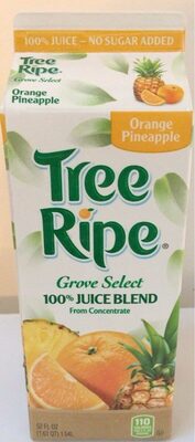 Orange Pineapple 100% Juice Blend, Orange; Pineapple