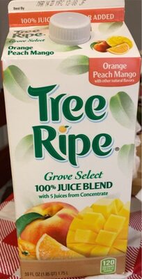 Orange Peach Mango Grove Select 100% Juice Blend With 5 Juices From Concentrate, Orange Peach Mango