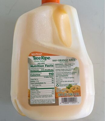 No Pulp 100% Orange Juice, Orange