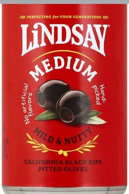 Medium Mild & Nutty Black Ripe Pitted Olives