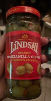 Spanish Manzanilla Olives Stuffed With Pimiento, Pimiento