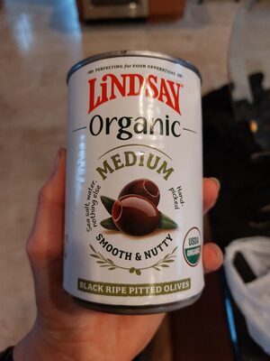 Smooth & Nutty Black Ripe Pitted Medium Olives, Smooth & Nutty