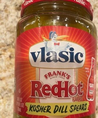 Vlasic Frank's RedHot Kosher Dill Pickle Spears, 24 fl. oz.