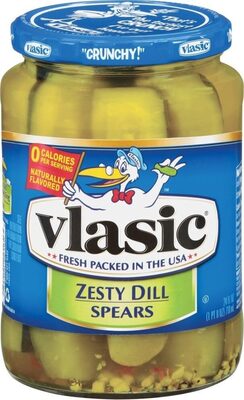 Vlasic Zesty Dill Pickle Spears, Keto Friendly, 24 fl. oz.