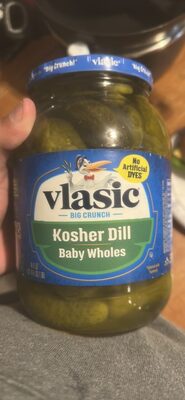 Vlasic Kosher Dill Baby Whole Pickles, Keto Friendly, 46 fl. oz.