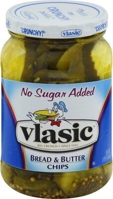 Vlasic No Sugar Added Bread & Butter Pickle Chips, 16 fl. oz.