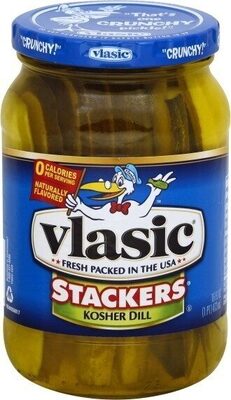 Vlasic Stackers Kosher Dill Pickles, Keto Friendly, 16 fl. oz.