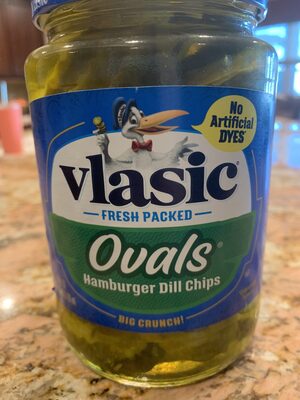 Vlasic Ovals Hamburger Dill Pickle Chips, Keto Friendly, 24 fl. oz.