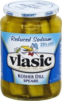 Vlasic Lightly Salted Kosher Dill Pickle Spears, 24 fl. oz.