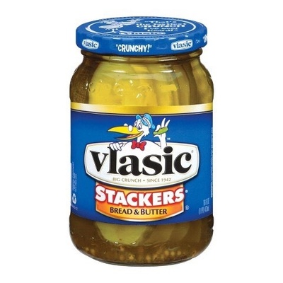 Vlasic Stackers Bread & Butter Pickles, 24 fl. oz.