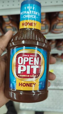 Open Pit Blue Label Honey Barbecue Sauce, Made With Pure Honey, 18 fl oz.