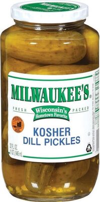 Milwaukee's Kosher Dill Pickles, 32 fl oz.