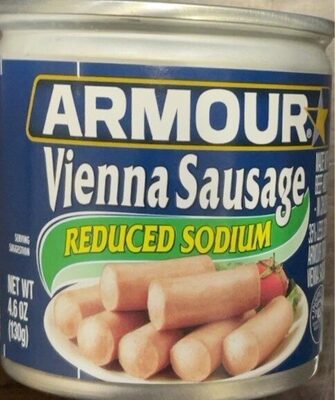 Armour Star Vienna Sausage, Reduced Sodium, 10g Protein Per Serving, 4.6 oz. Can