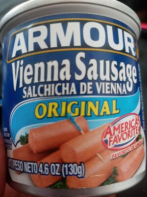 Armour Star Vienna Sausage, Original Flavor, 7g Protein Per Serving, 4.6 oz Can (Pack of 6)