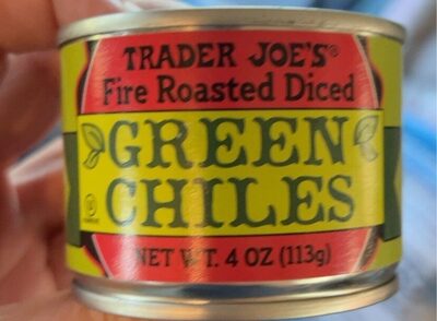 Trader Joe's, Green Chiles, Fre Roasted, Diced