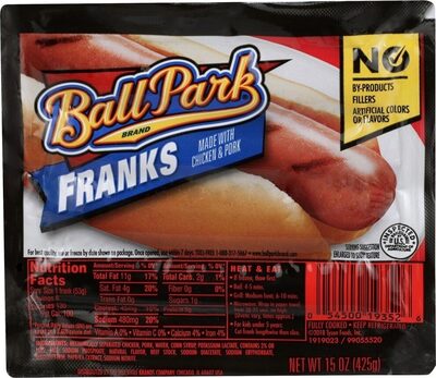 Chicken & Pork Franks, Chicken & Pork
