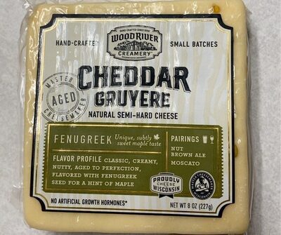 Fenugreek Cheddar Gruyere Natural Semi-Hard Cheese, Fenugreek