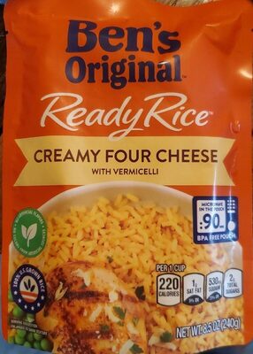 Creamy Four Cheese With Vermicelli Rice, Four Cheese