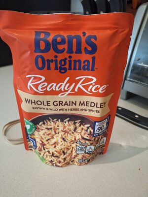 Ben's Original Ready Rice Whole Grain Medley, Brown & Wild, 8.5 Oz. Pouch