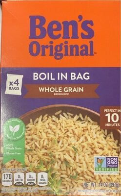 Boil-In-Bag Whole Grain Brown Rice