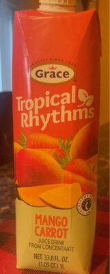 Mango Carrot Juice Drink, Mango; Carrot