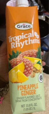 Pineapple Ginger Juice Drink, Pineapple; Ginger