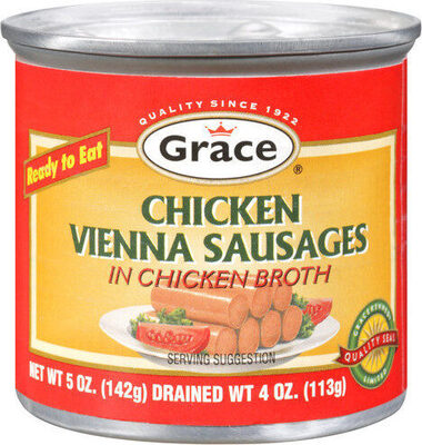 Grace, Chicken Vienna Sausage In Chicken Broth