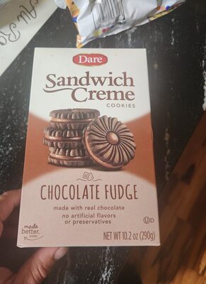 Chocolate Fudge Sandwich Creme Cookies, Chocolate Fudge