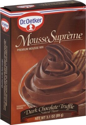 Dark Chocolate Truffle Flavor Instant Mousse Mix, Dark Chocolate Truffle