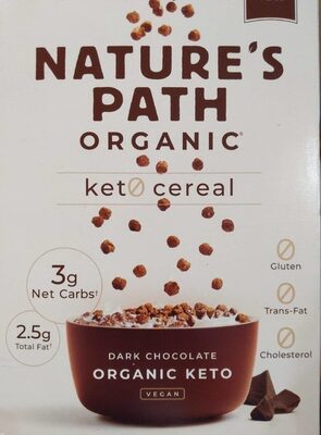 Organic Dark Chocolate Keto Cereal, Dark Chocolate