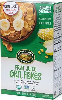 Organic Fruit Juice Sweetened Corn Flakes Cereal