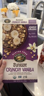 Crunchy Vanilla Organic A Delicious Medley Of Corn, Rice, Quinoa, Flax, Buckwheat & Amaranth Cereal, Crunchy Vanilla