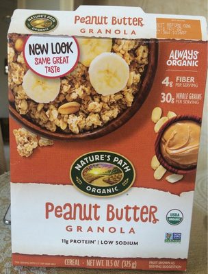 Organic Granola Cereal, Peanut Butter