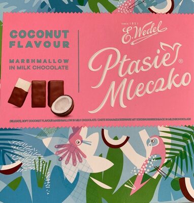 Original Milk Chocolate Covered Coconut Flavour Marshmallow, Milk Chocolate, Coconut
