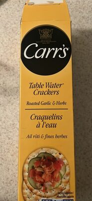 Carr's Crackers Twbs Roasted Garlic And Herb 4.25oz
